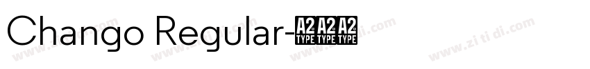 Chango Regular字体转换